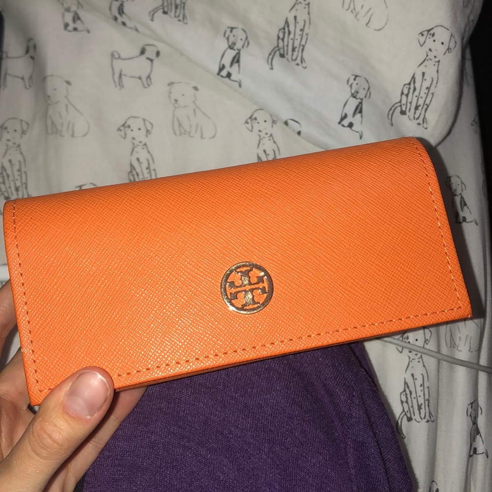 Tory burch Orange Gold Sunglasses Case